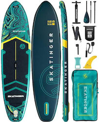SKATINGER Prana Lava Green SUP Paddleboard 350x89x15 cm