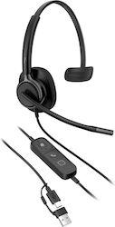 HP Poly Mission 415 Monaural USB Wired Headset Classic