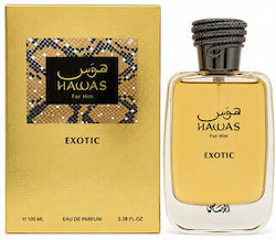 Rasasi Hawas Exotic Eau De Parfum 100 ml (man)