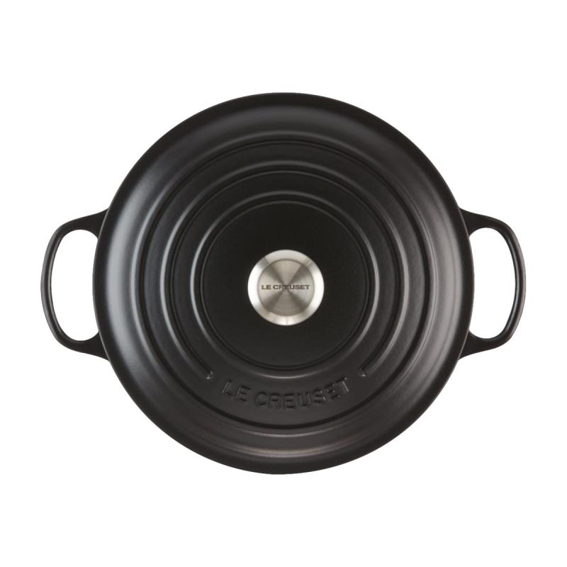 Le Creuset Signature Roaster round 28cm black Schwarz (21177280000430)