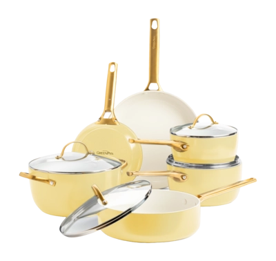 GreenPan Padova Reserve 6 pcs Pot & Pan Set Yellow