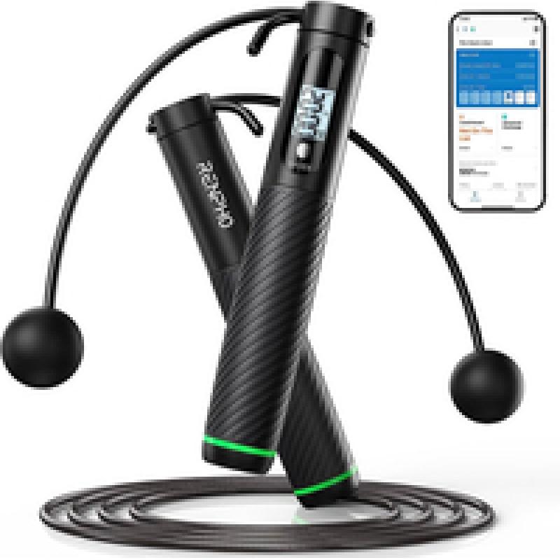 Renpho Smart Jump Rope 2in1 black Schwarz R-Q008 RQ008 (R-Q008)