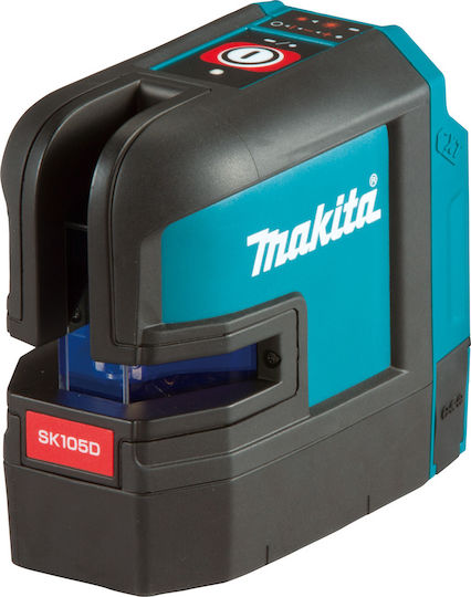 Makita SK105DZ Αυτορυθμιζόμενο Γραμμικό Αλφάδι Laser Κόκκινης Δέσμης 10.8V με Εύρος Εργασίας 25m