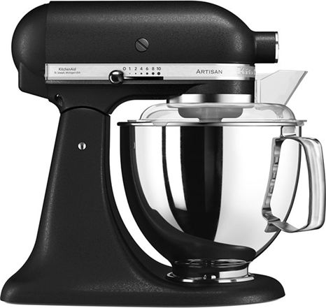 KitchenAid 5KSM175PSEBK Artisan Food Processor, 300 W, 4.8 L, Black