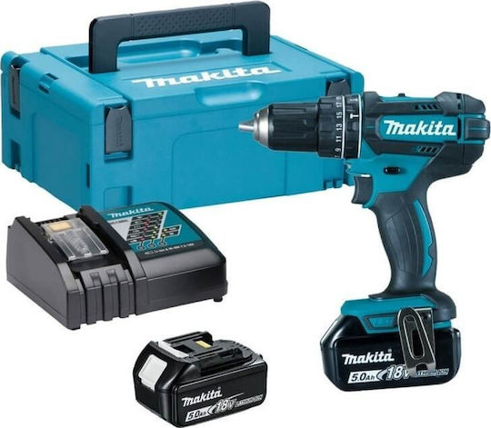 Makita DHP482RTJ 18V 2x Akku Cordless Combi Drill