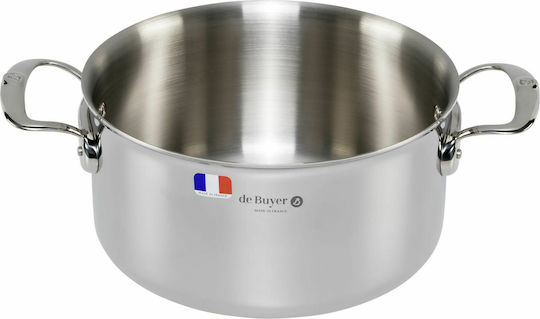 De Buyer Affinity Saucepot Stainless Steel with lid 24 cm