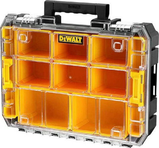 Dewalt Tstak Ταμπακιέρα Εργαλείων 10 Θέσεων με Αφαιρούμενα Κουτιά Κίτρινη 44x33.7x11.95εκ.