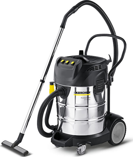 Karcher NT 70/3 Me Tc Σκούπα Υγρών / Στερεών 3600W με Ανοξείδωτο Κάδο 70lt