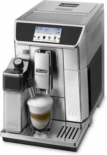 De'Longhi ECAM 656.75.MS Αυτόματη Μηχανή Espresso 1450W Πίεσης 15bar για Cappuccino με Μύλο Άλεσης Ασημί