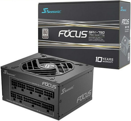 Seasonic Focus SPX 750W Μαύρο Τροφοδοτικό Υπολογιστή Full Modular 80 Plus Platinum