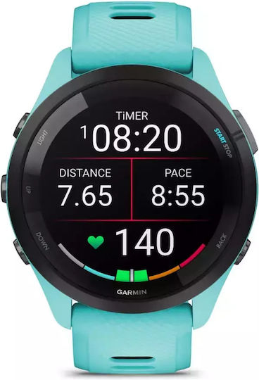 Garmin Forerunner 265 1.3" AMOLED 46 mm Touchscreen — Black/Blue, Wi‑Fi, GPS