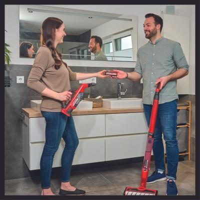 Einhell Cleanexxo Solo Επαναφορτιζόμενη Σκούπα Stick 18V Κόκκινη