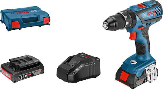 Bosch GSR 18V-28 Δραπανοκατσάβιδο Μπαταρίας 18V 2x2Ah
