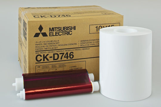 Mitsubishi Electric CK-D746 Γνήσια Μελανοταινία 10x15 cm 2x 400 Prints 2τμχ
