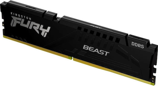 Kingston Fury Beast DDR5 με Module 1x16GB και Ταχύτητα 5600 για Desktop