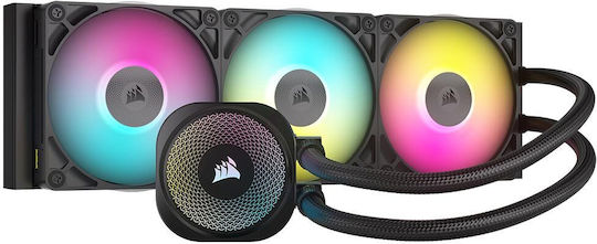 Corsair iCUE LINK TITAN 360 RX RGB Υδρόψυξη Επεξεργαστή Τριπλού Ανεμιστήρα 120mm για Socket AM4/AM5/1700