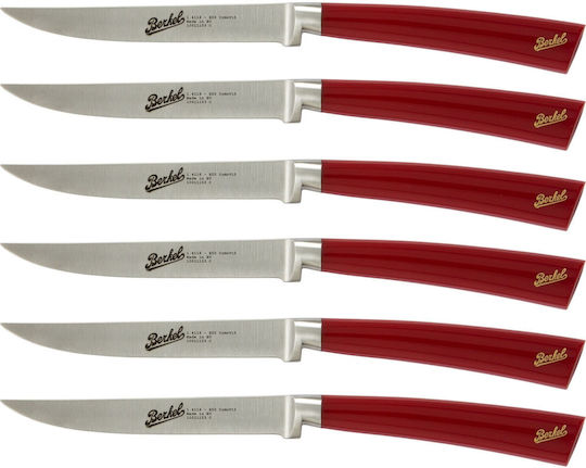 Berkel Elegance Glossy Red 6-Piece Steak Set