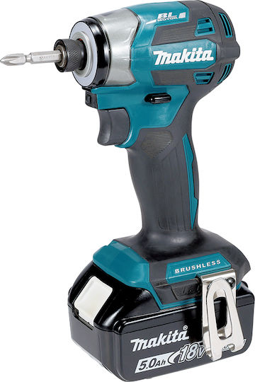 Makita Παλμικό Κατσαβίδι Μπαταρίας Brushless 18V 2x5Ah