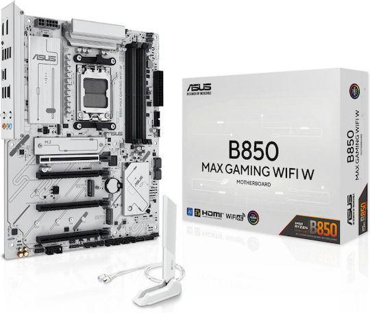 Asus B850 MAX GAMING WIFI W Motherboard ATX με AMD AM5 Socket 90MB1M10-M0EAY0