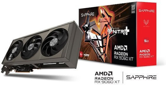 Sapphire Radeon RX 9060 XT 16GB GDDR6 NITRO+ Κάρτα Γραφικών