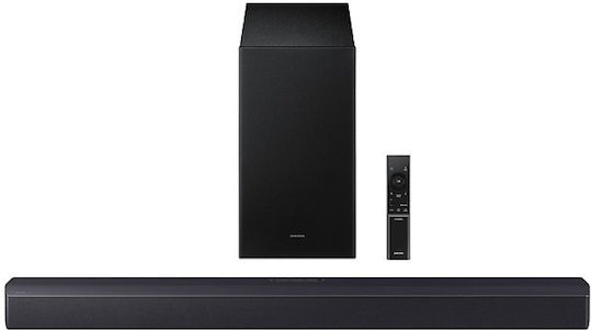 Samsung HW-B450F Soundbar 2.1 Bluetooth και HDMI με Ασύρματο Subwoofer και Τηλεχειριστήριο Μαύρο