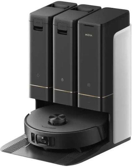 Mova Z50 Ultra Σκούπα Ρομπότ για Σκούπισμα & Σφουγγάρισμα με Wi-Fi Μαύρη