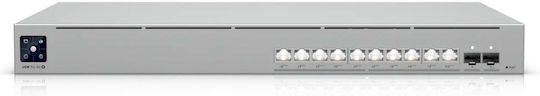 Ubiquiti Pro XG 10 PoE Managed L3 PoE+ Switch με 10 Θύρες Ethernet και 2 SFP Θύρες