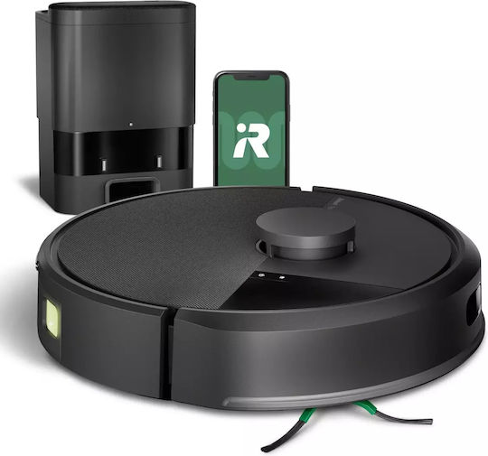 iRobot Roomba 105 Combo Ρομπότ Καθαρισμού με Αυτόματη Κενή Θήκη σε Μαύρο Χρώμα