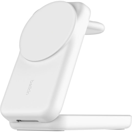 Belkin UltraCharge 25W Qi2 magn. 3-in-1 Lad.klappb.ws. WIZ036kqWH