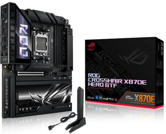Asus ROG Crosshair X870E Hero BTF Wi-Fi Motherboard ATX με AMD AM5 Socket 90MB1MX0-M0EAY0