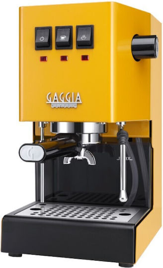 Gaggia Classic Evo V24 Μηχανή Espresso 1300W Πίεσης 15bar 2023 Yellow RI9481/18