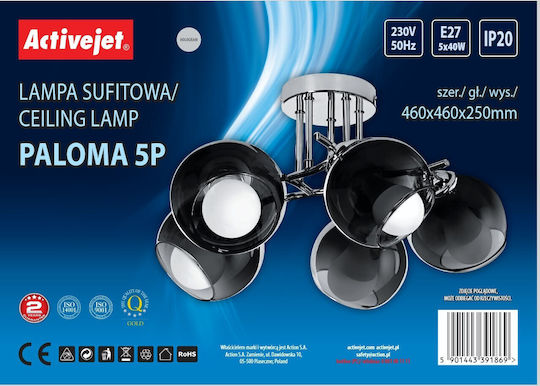 Activejet AJE-PALOMA 5P E27 5x40W pendant lamp