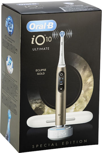 Oral-B Io Series 10 Ηλεκτρική Οδοντόβουρτσα με Αισθητήρα Πίεσης Χρυσή