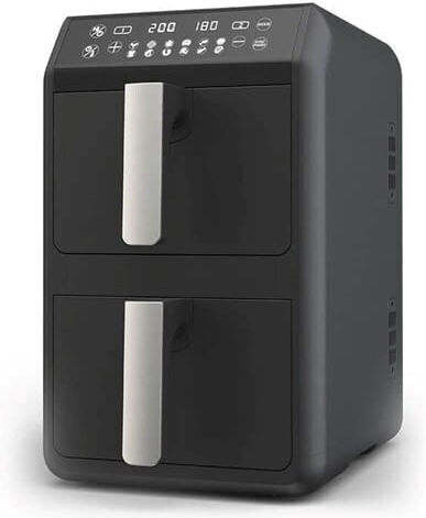 Maestro Air Fryer με Διπλό Αποσπώμενο Κάδο 10lt Μαύρο MR-761