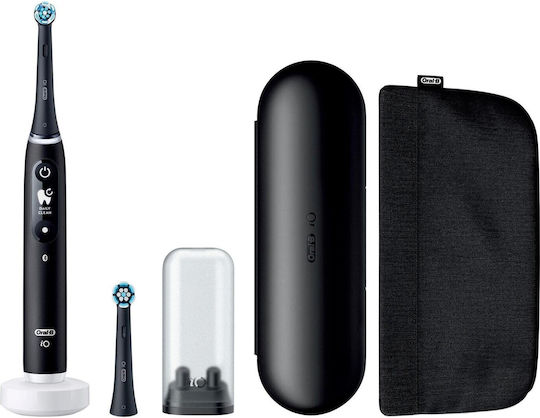 Oral-B iO Series 6 Black Lava Luxe Edition Electric Toothbrush (Black, with Travel Case)