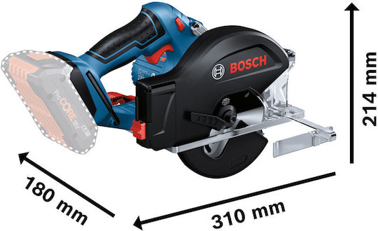 Bosch Gkm Δισκοπρίονο 18V Solo με Σύστημα Αναρρόφησης