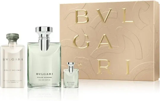 Bvlgari Pour Homme Eau de Parfum 100 ml + EDP Mini 5 ml + Shower Gel 75 ml (Men)