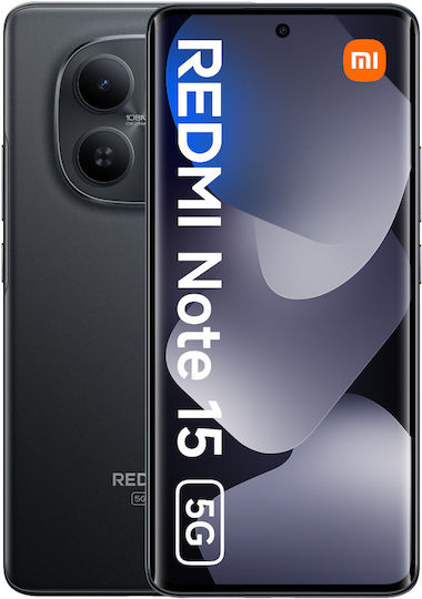 Xiaomi Redmi Note 15 Dual SIM 8GB RAM 256GB Storage 5G Black