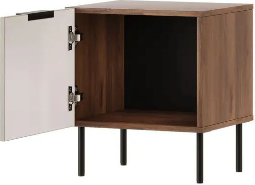 Cama Bedside cabinet, 2 pcs. ALMERA 50x42x44 walnut/cashmere