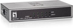LevelOne Switch 4x GE GEU-0521 1xGSFP Metall