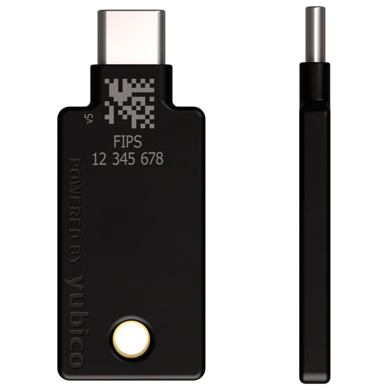 YUBICO YubiKey 5C NFC FIPS USB-C USBC Sicherheitsschlüssel (5060408464236)