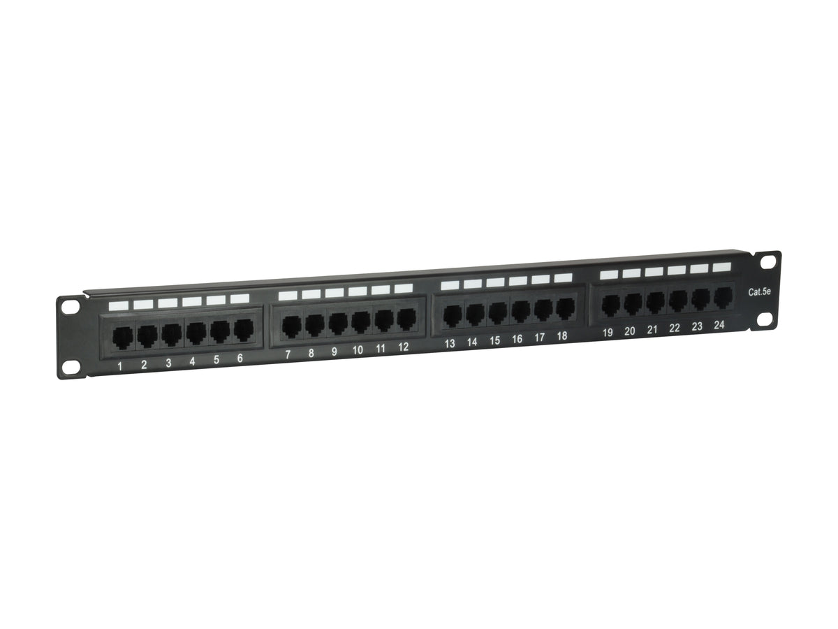 Equip 19" Patchpanel 24xRJ45 Cat5e UTP 1U     100MHz RAL9005
