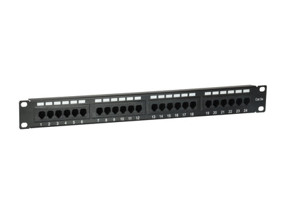 Equip 19" Patchpanel 24xRJ45 Cat5e UTP 1U     100MHz RAL9005