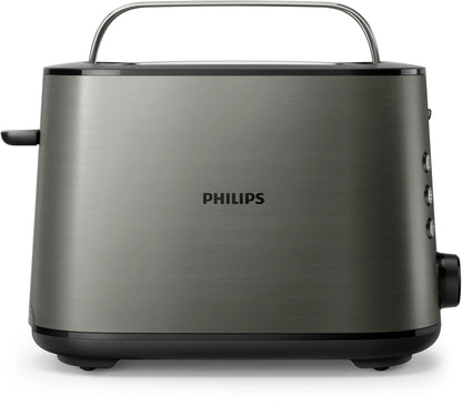 Philips Viva Collection HD2651/80 Toaster, 2-Slice, 950 W, Titanium