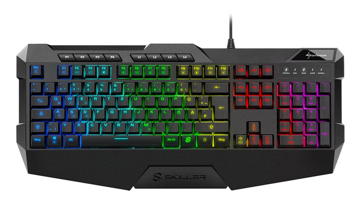 Sharkoon SKILLER SGK4 (black, DE layout, Rubberdome)
