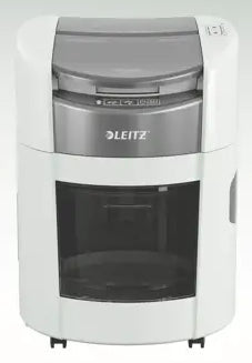Leitz IQ Optimax AutoFeed 150 Paper Shredder, P4, 150-sheet Auto-Feed, 15 L Bin