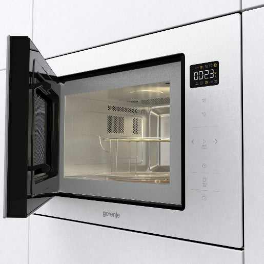 Gorenje BM251SG2WG Built-in White Grill Microwave Oven 25 L 900 W