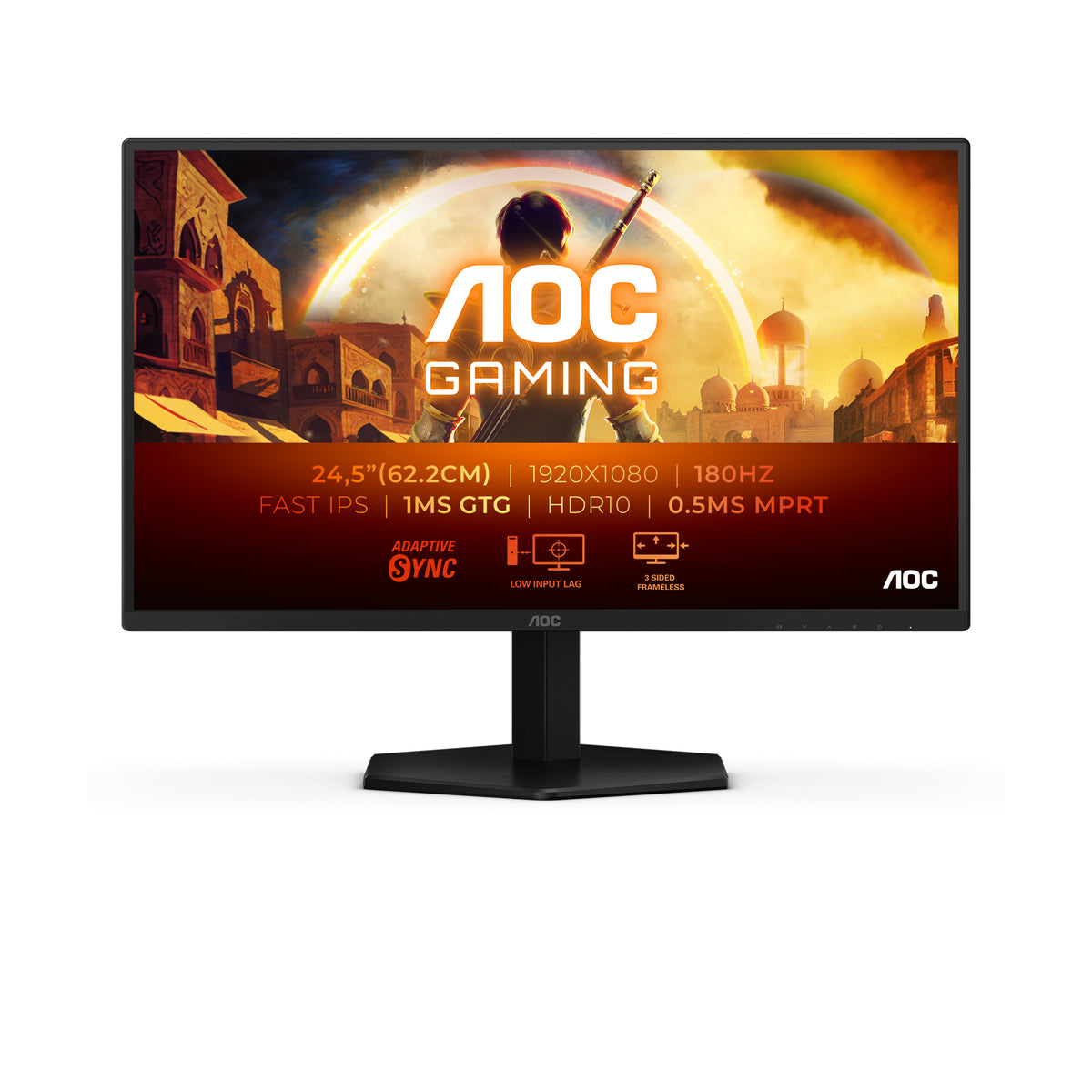 AOC G4 25G42E 24.5" (62.2 cm) Full HD LED Monitor — Black/Red