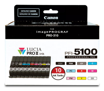 Canon PFI-5100 Multipack MBK/PBK/C/M/Y/PC/PM/R/GY/CO