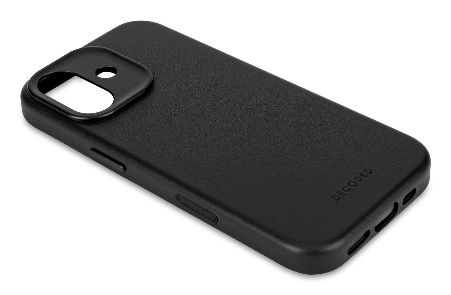 Decoded Leather Backcover for iPhone 17 in Black